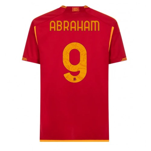 Maillot de foot AS Roma Tammy Abraham #9 Domicile 2023-24 Manches Courte Maillot de foot AS Roma Tammy Abraham #9 Domicile 2023-24 Manches Courte